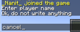 Input cancelled by stop-word